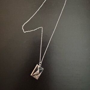 Silver Love Note Necklace